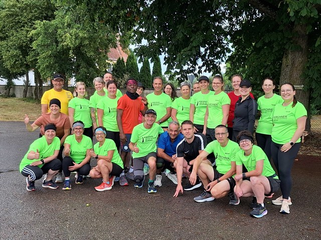Der Lauftreff des TSV Nördlingen stellte die größte Startergruppe (Foto: H. Niederhuber)